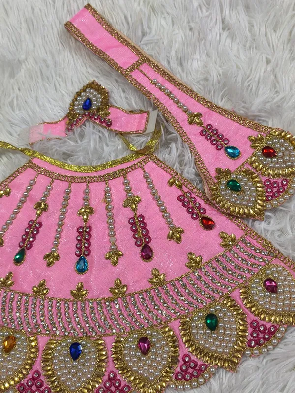 Lovely_Pink_Mata_Rani_Lehenga,_Patka_&_Mukut_Set