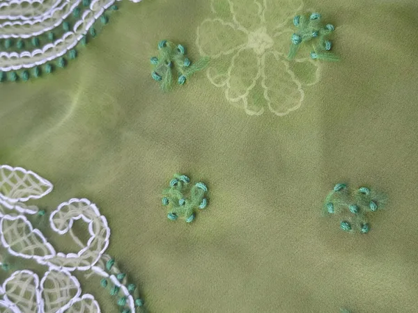Olive_Grace_Hand-Embroidered_Chikankari_Saree