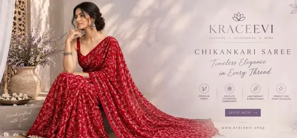 Stunning_Red_Chikankari_Saree