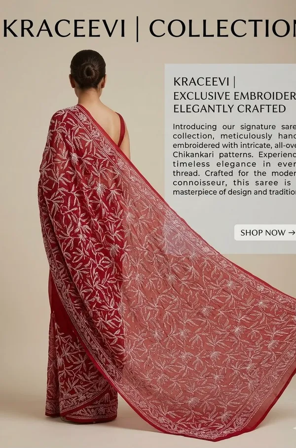 Stunning_Red_Chikankari_Saree