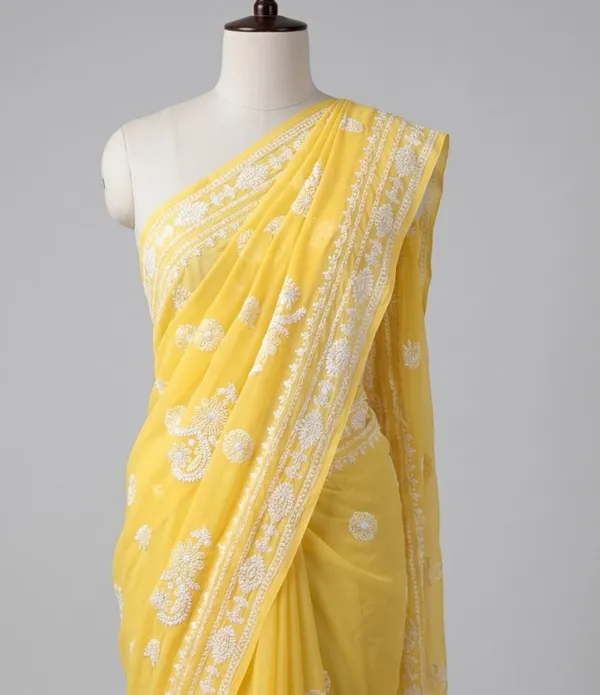 Sunshine_Elegance_Chikankari_Embroidered_Saree
