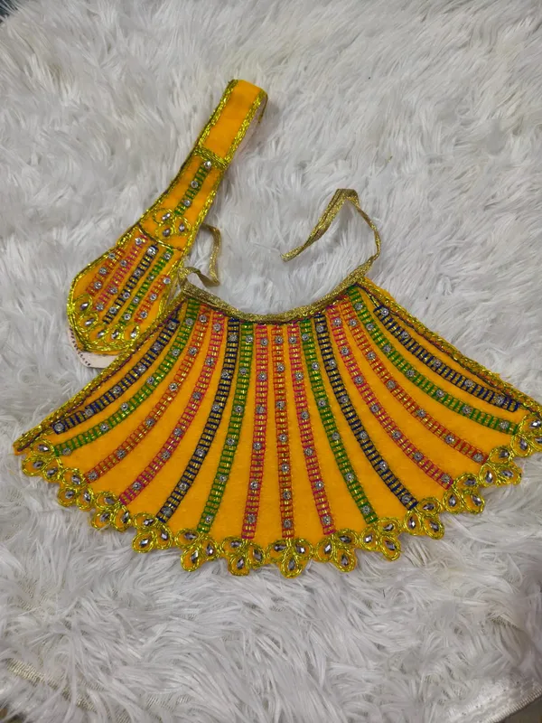 Vibrant_Yellow_Mata_Rani_Lehenga_&_Patka_Set