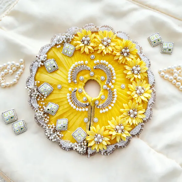 Yellow_Silk_Net_Floral_Beaded_Laddu_Gopal_Dress_Set
