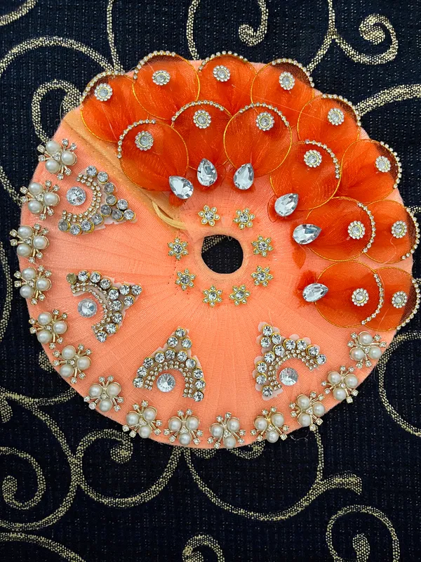 Orange_Silk_Net_Embellished_Laddu_Gopal_Dress_Set