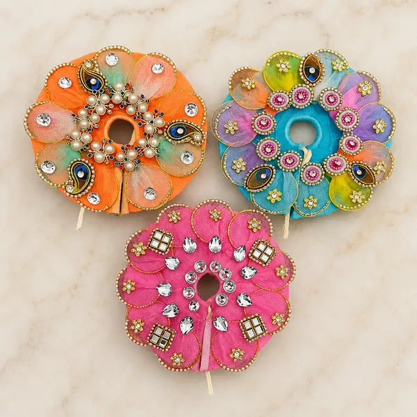 Multicolour_Silk_Net_Embellished_Laddu_Gopal_Dress_Set_Pack_Of_3