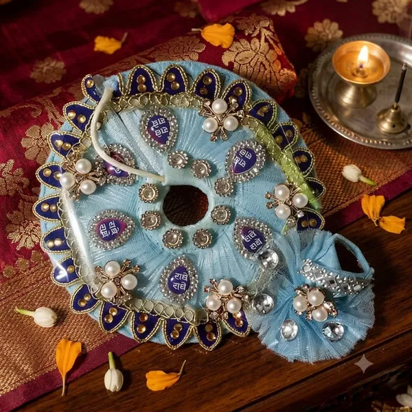 Blue_Silk_Net_Embellished_Laddu_Gopal_Dress_Set