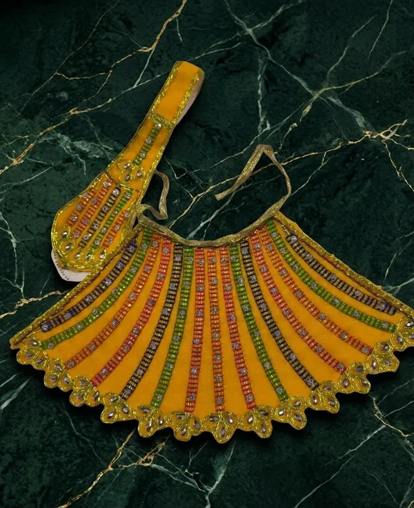 Vibrant_Yellow_Mata_Rani_Lehenga_&_Patka_Set