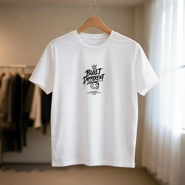 White_Graphic_Crew_Neck_T-Shirt_for_Unisex