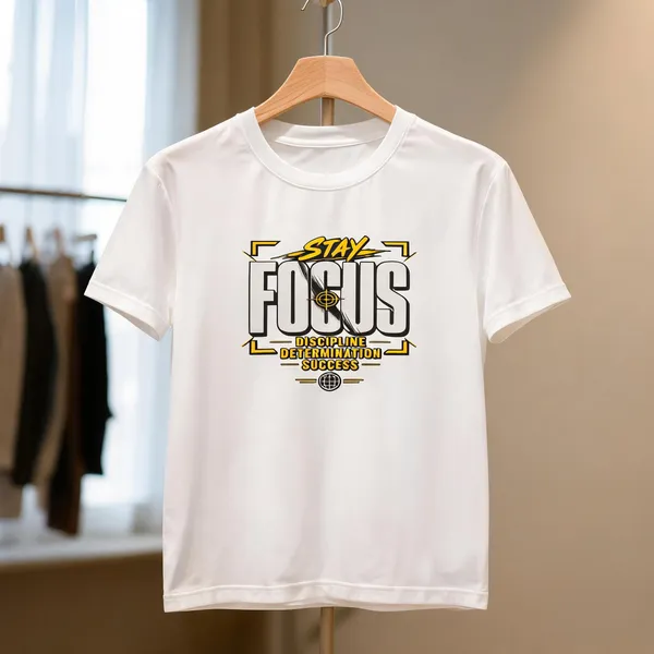 White_Graphic_Print_Crew_Neck_T-Shirt_for_Unisex