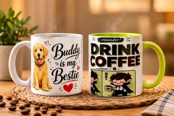 Multicolor_Ceramic_Dog_And_Cartoon_Print_Coffee_Mug