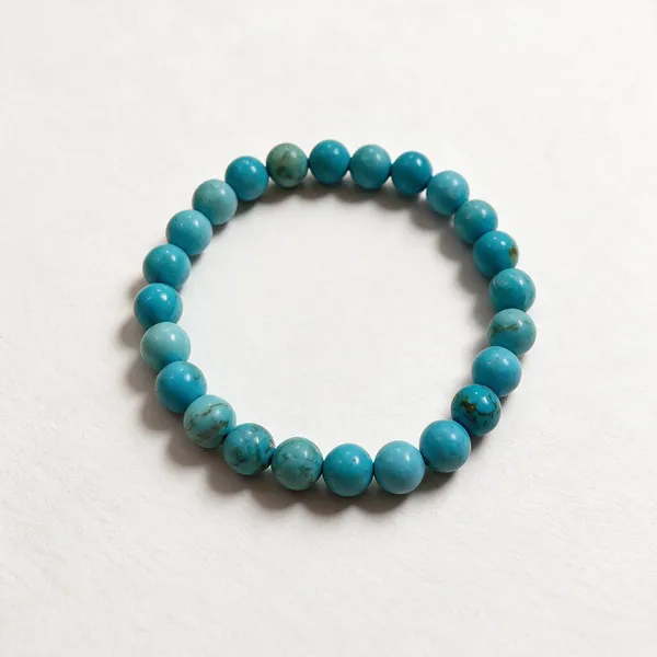 Blue_Turquoise_Stretch_Beaded_Bracelet_For_Unisex