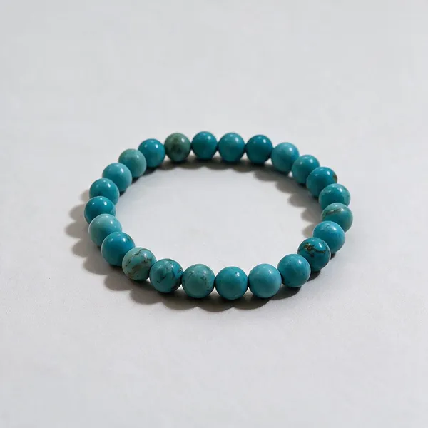 Blue_Turquoise_Stretch_Beaded_Bracelet_For_Unisex
