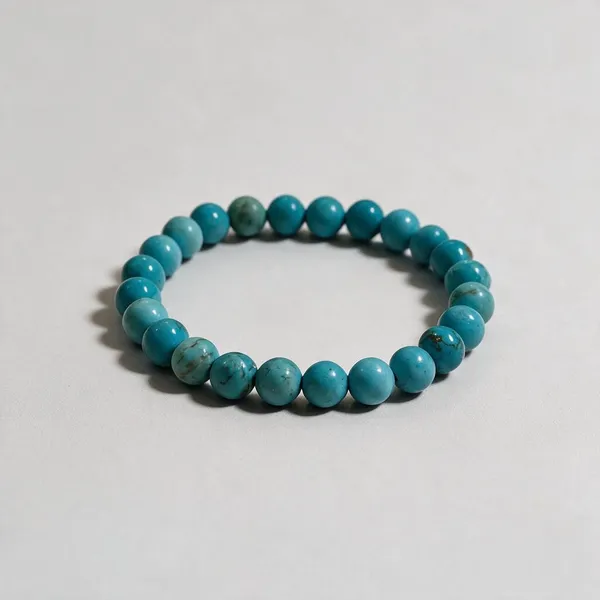 Blue_Turquoise_Stretch_Beaded_Bracelet_For_Unisex