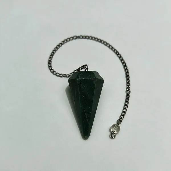 Black_Agate_Faceted_Pendulum_With_Chain