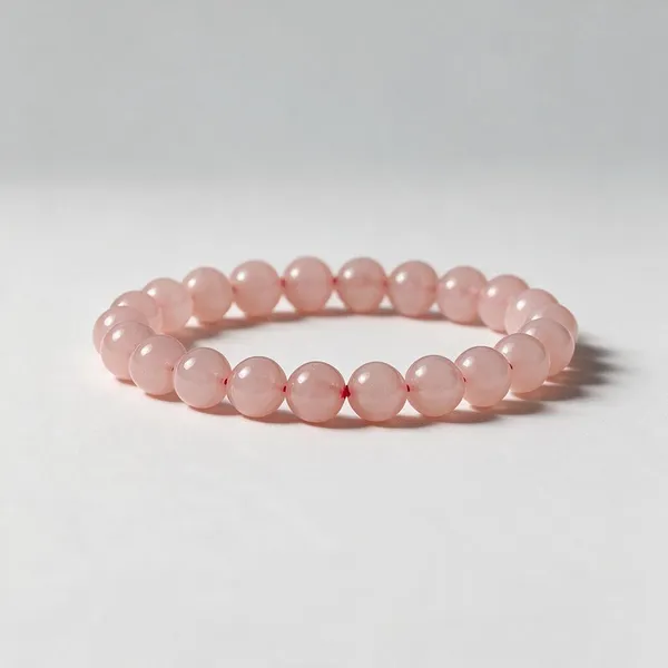 Rose_Pink_Quartz_Stretch_Beaded_Bracelet_For_Unisex