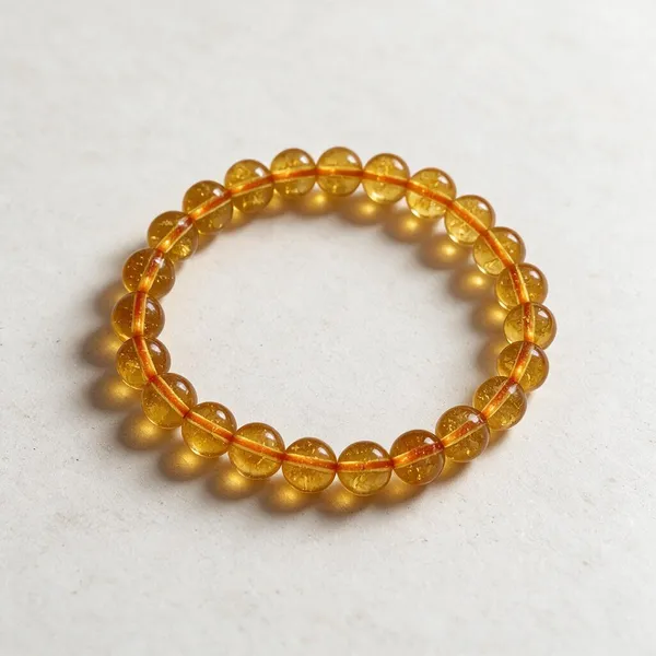 Yellow_Citrine_Crystal_Beaded_Bracelet_For_Adults