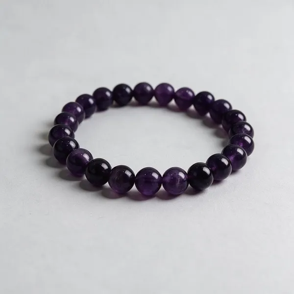 Black_Agate_Beaded_Bracelet_For_Adults