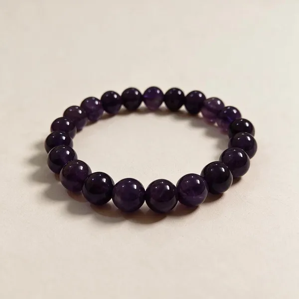 Purple_Amethyst_Beaded_Bracelet_For_Unisex