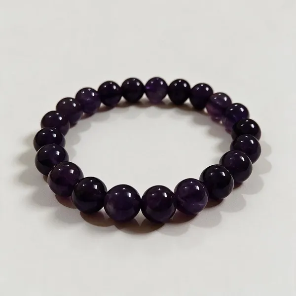 Purple_Amethyst_Beaded_Bracelet_For_Unisex