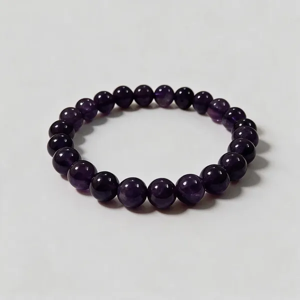 Purple_Amethyst_Beaded_Bracelet_For_Unisex
