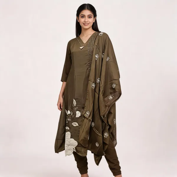 Brown_Embroidered_Ethnic_Kurta_Set_for_Women
