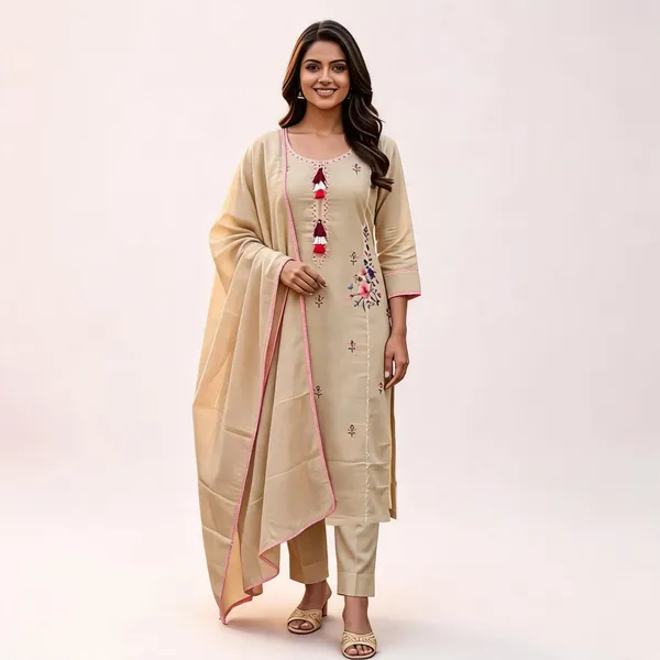 Beige_Embroidered_Straight_Kurta_Set_For_Women
