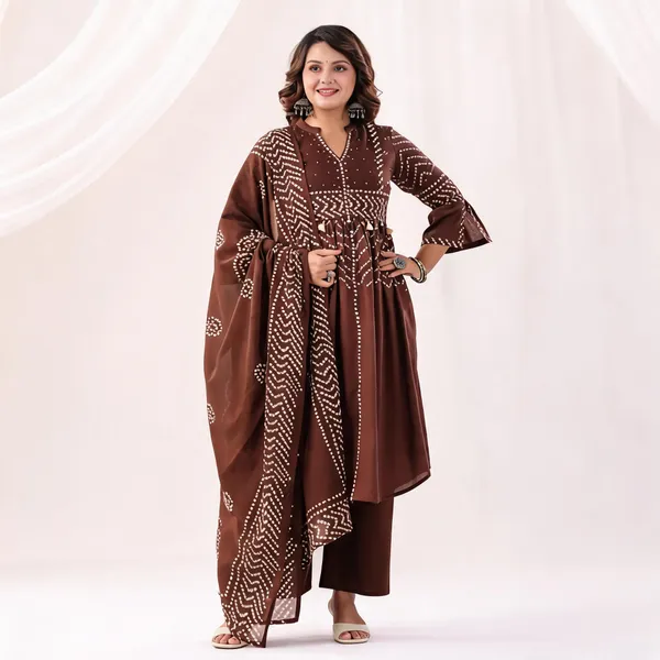 Brown_Printed_Anarkali_Kurta_Set_for_Women