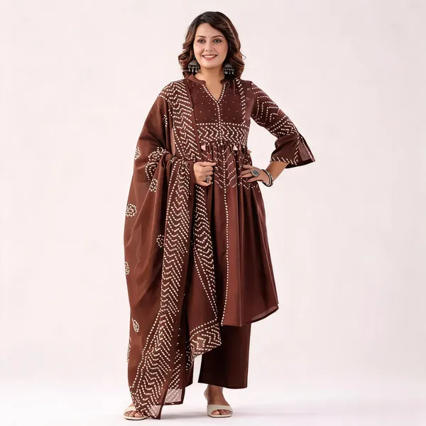 Brown_Printed_Anarkali_Kurta_Set_for_Women
