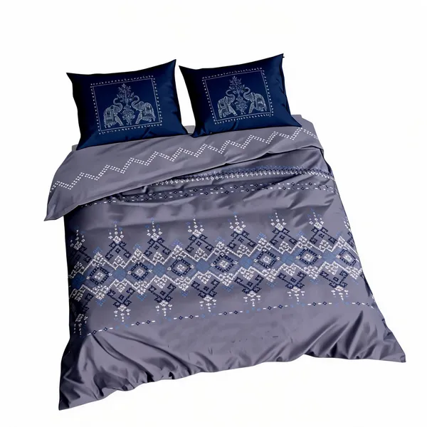 Cotton_Modern_Grey_Navy_Geometric_Print_King_Size_Bedsheet_Set