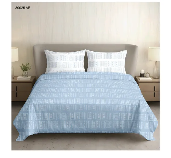 Cotton_Modern_Blue_Geometric_Print_King_Size_Bedsheet_Dohar_Set