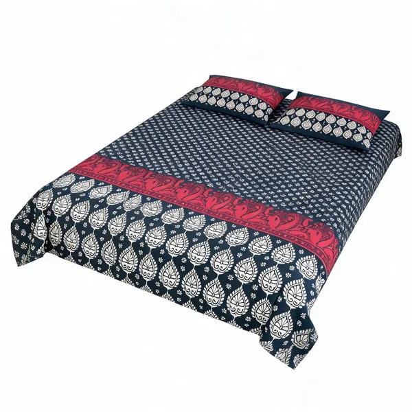 Cotton_Traditional_Paisley_Floral_Print_King_Size_Bedsheet_Set