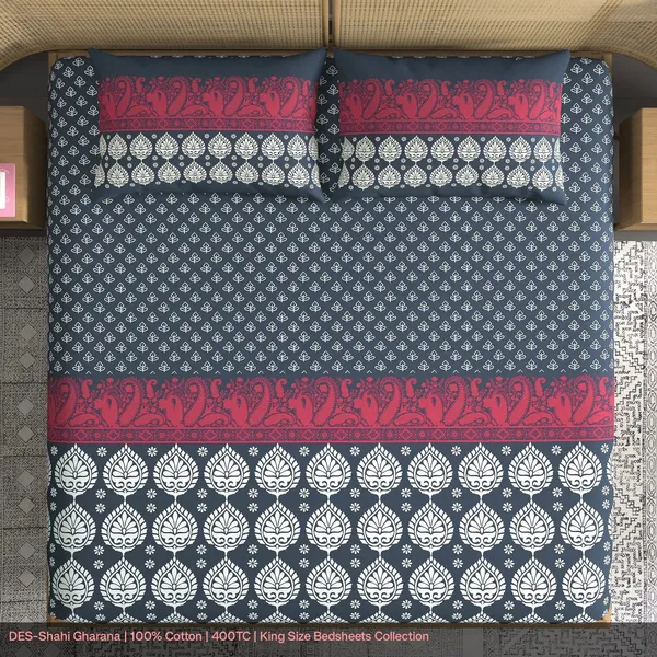 Cotton_Traditional_Paisley_Floral_Print_King_Size_Bedsheet_Set