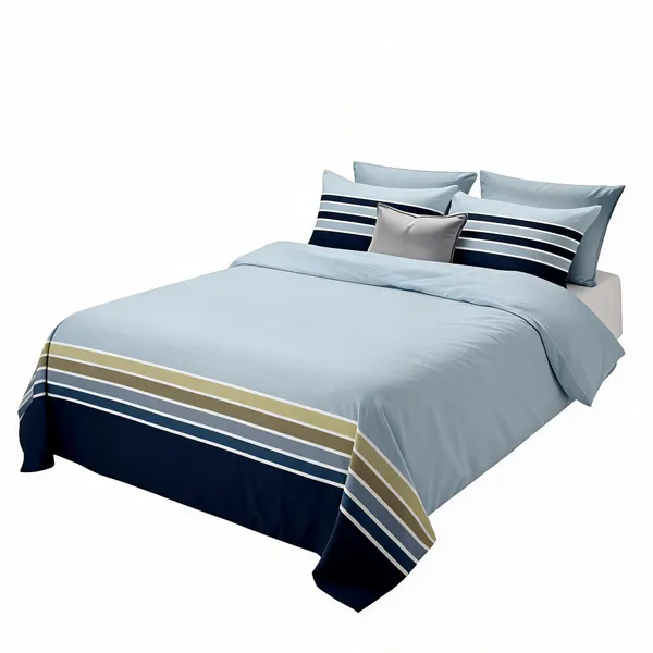 Cotton_Modern_Stripe_Print_King_Size_Bedsheet_Set