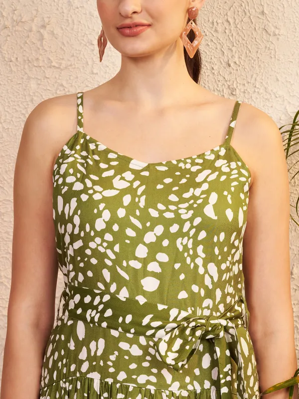 Green_Printed_Fit_And_Flare_Dress_For_Women