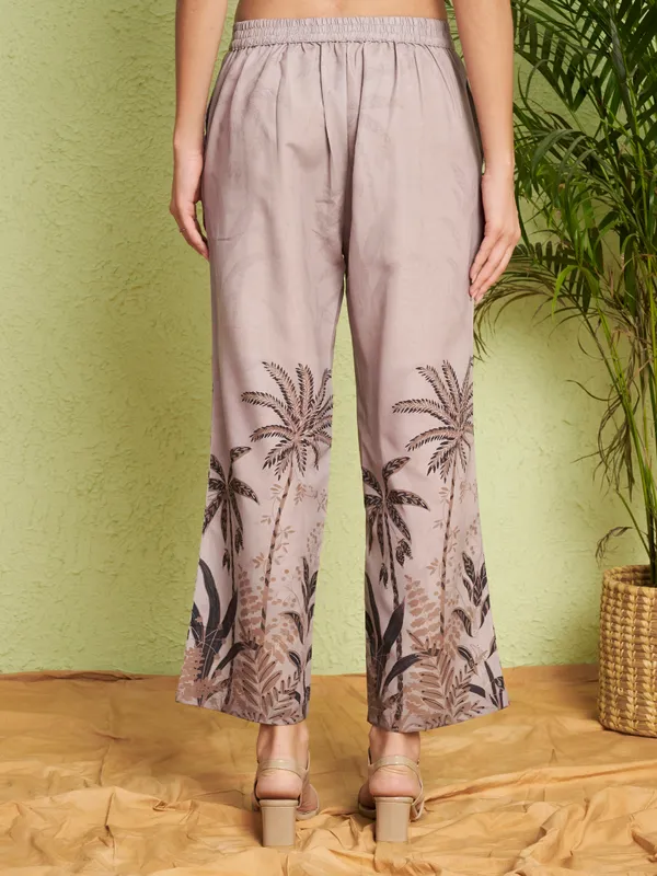 Mauve_Shirt_And_Printed_Trousers_Co-Ord_Set_For_Women