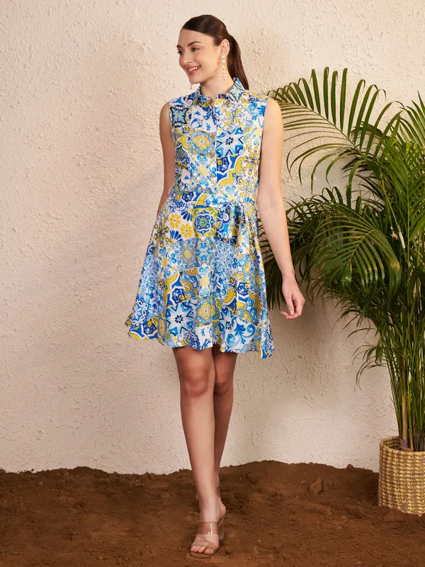 Multicolor_Printed_Fit_And_Flare_Dress_For_Women