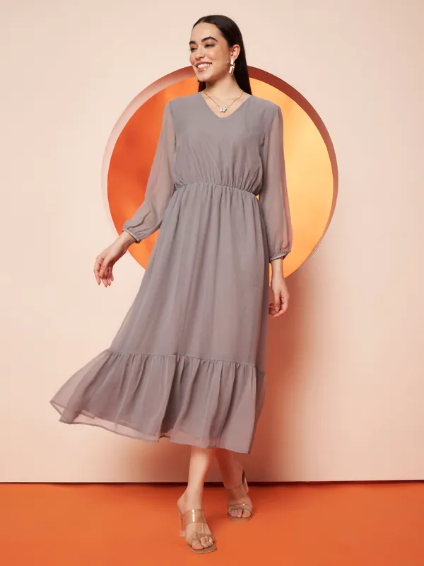 Grey_Georgette_Fit_And_Flare_Dress_For_Women