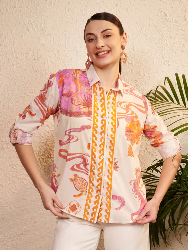 Multicolour_Printed_Regular_Fit_Shirt_For_Women