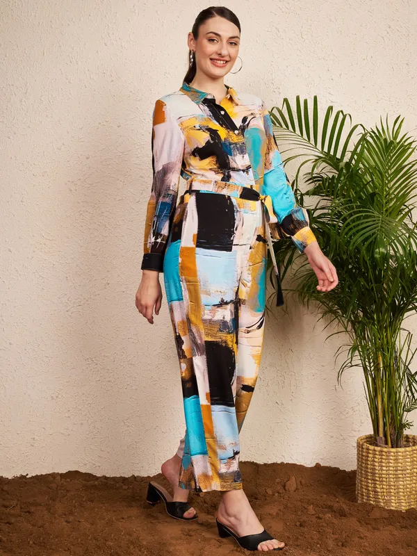 Multicolour_Abstract_Print_Jumpsuit_For_Women