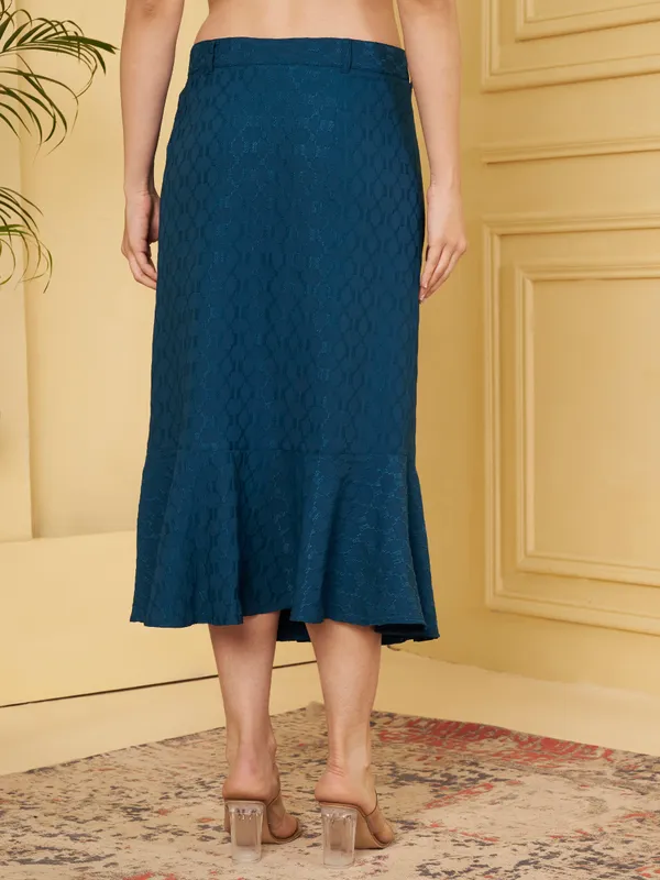 Blue_Textured_Off_Shoulder_Co_Ord_Set_For_Women