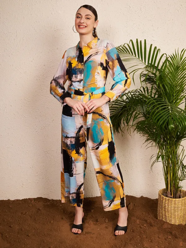 Multicolour_Abstract_Print_Jumpsuit_For_Women