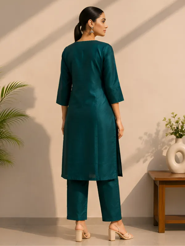 Teal_Straight_Embroidered_Kurta_Set_for_Women