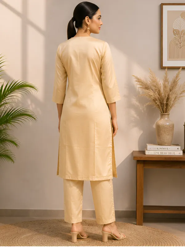 Cream_Embroidered_Straight_Kurta_Set_for_Women
