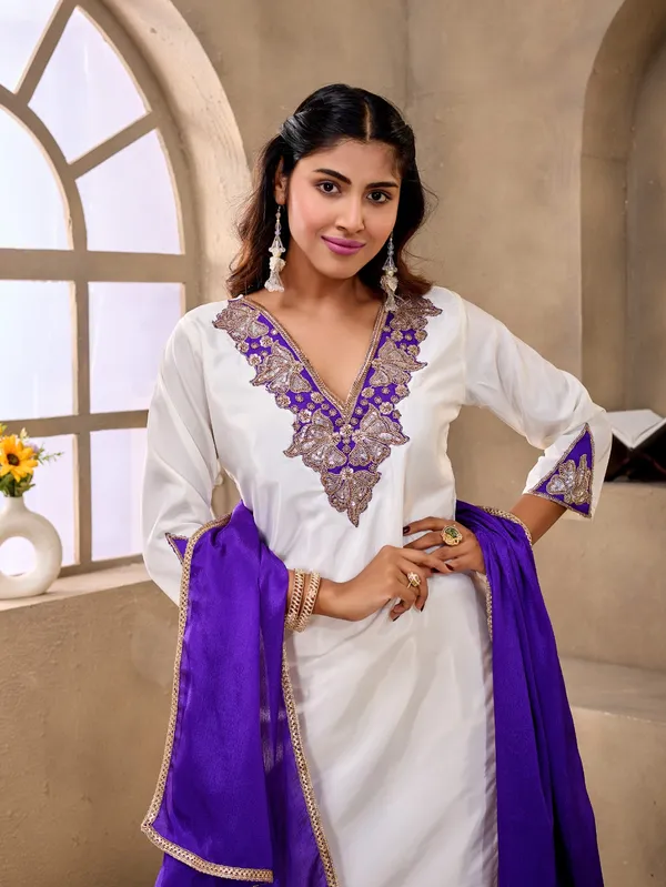 White_Embroidered_Straight_Kurta_Set_for_Women