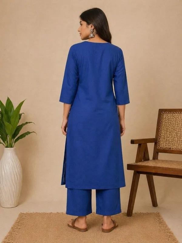 Blue_Cotton_Kurti_Palazzo_Set_For_Women