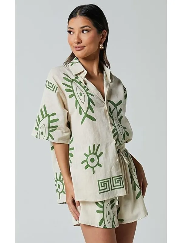 Women_S_Two_Piece_Outfit_Set_Summer_Printed_Short_Sleeve_Crop_Top_And_Leg_Shorts_Set_Casual_Coordinated_Clothing_Set_For_Women_And_Girls_Comfortable_Matching_Top_And_Shorts_Xxl