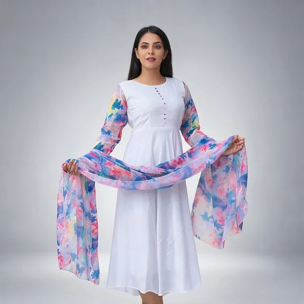 Lavender_Floral_Anarkali_Kurta_Set_For_Women