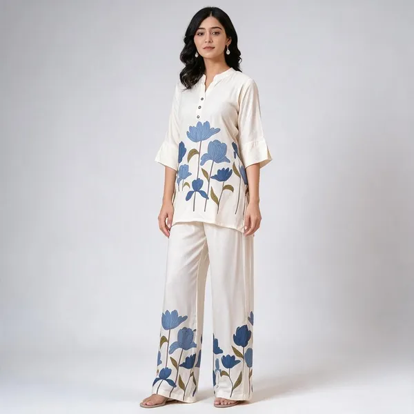 White_Floral_Kurta_Palazzo_Set_for_Women