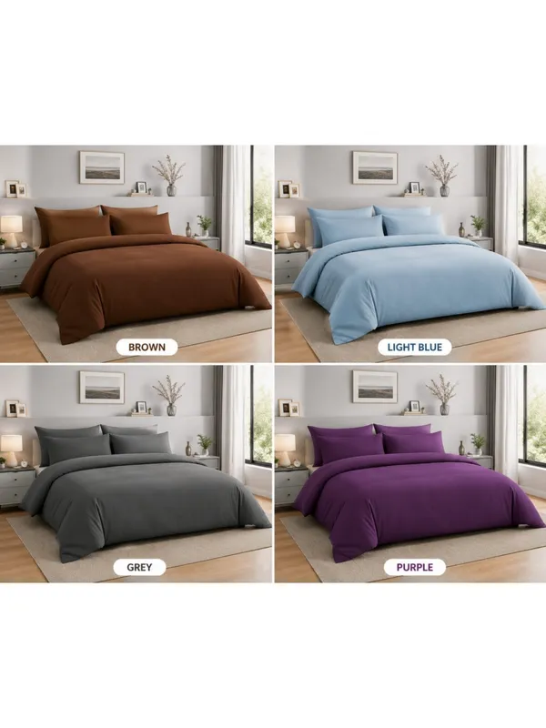 Pure_Cotton_Double_Bed_Solid_Duvet_Cover_Set
