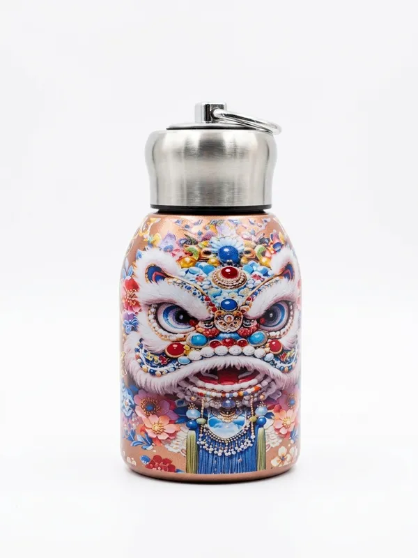 Stainless_Steel_Chinese_Lion_Dance_Print_Water_Bottle